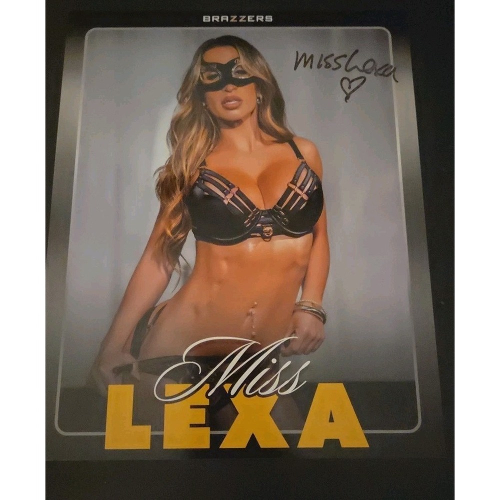 Miss Lexa 2026 Signed 8x10 Brazzers Promo Photo Autograph AVN
